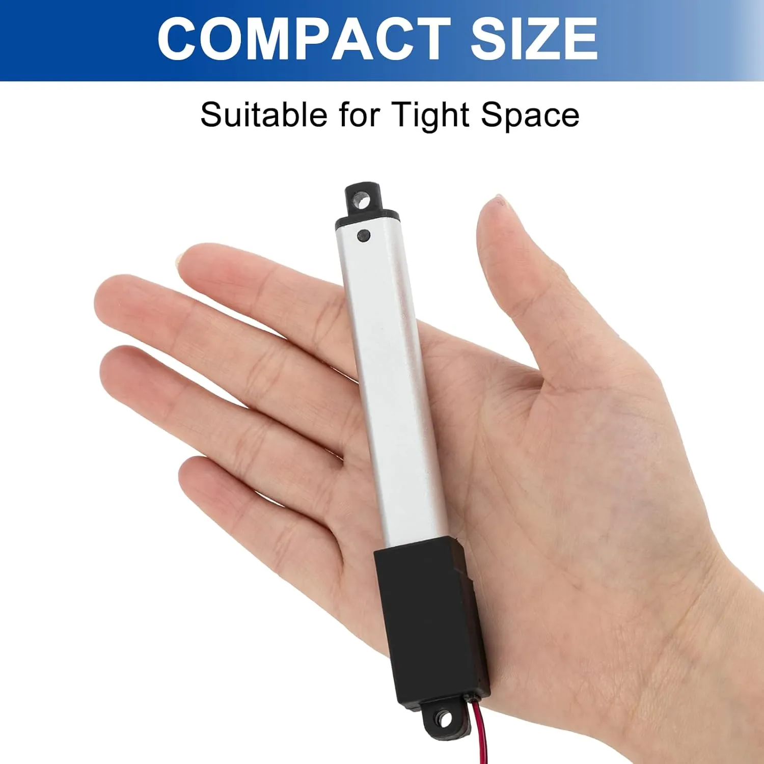 0.4 Inch 0.4" Stroke Mini Linear Actuator 12V 42.2lbs/188N Electric Micro Linear Actuator Speed 0.2"/sec with Mounting Brackets,for Robotics,Home Automation