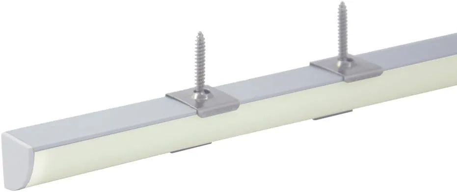 10-Pack 6.6ft/ 2Meter V Shape LED Aluminum Channel System with Milky Cover, End Caps and Mounting Clips, Aluminum Profile for LED Strip Light Installations, Very Easy Installation