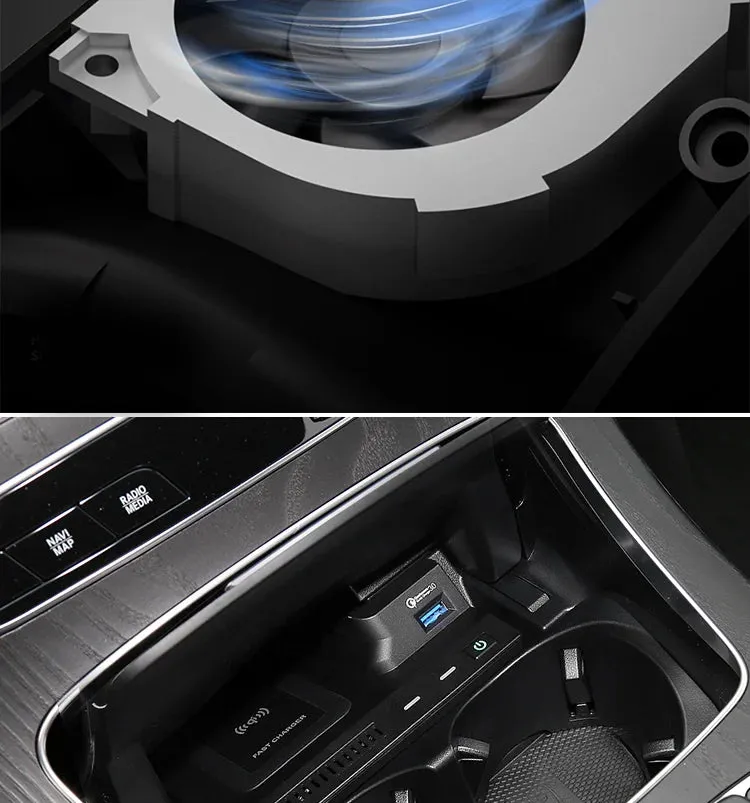 10W Wireless Car Charger for Mercedes Benz C-Class & GLC 43/63 AMG
