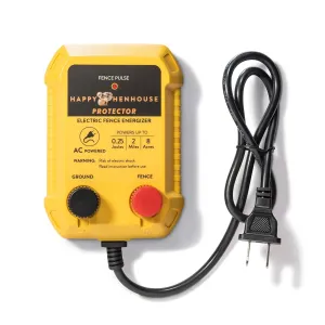 110V AC Electric Fence Charger – Powerful Plug-in Fence Energizer for Poultry, Livestock, and Garden Protection – Compatible with Electric Fence Wire & Netting