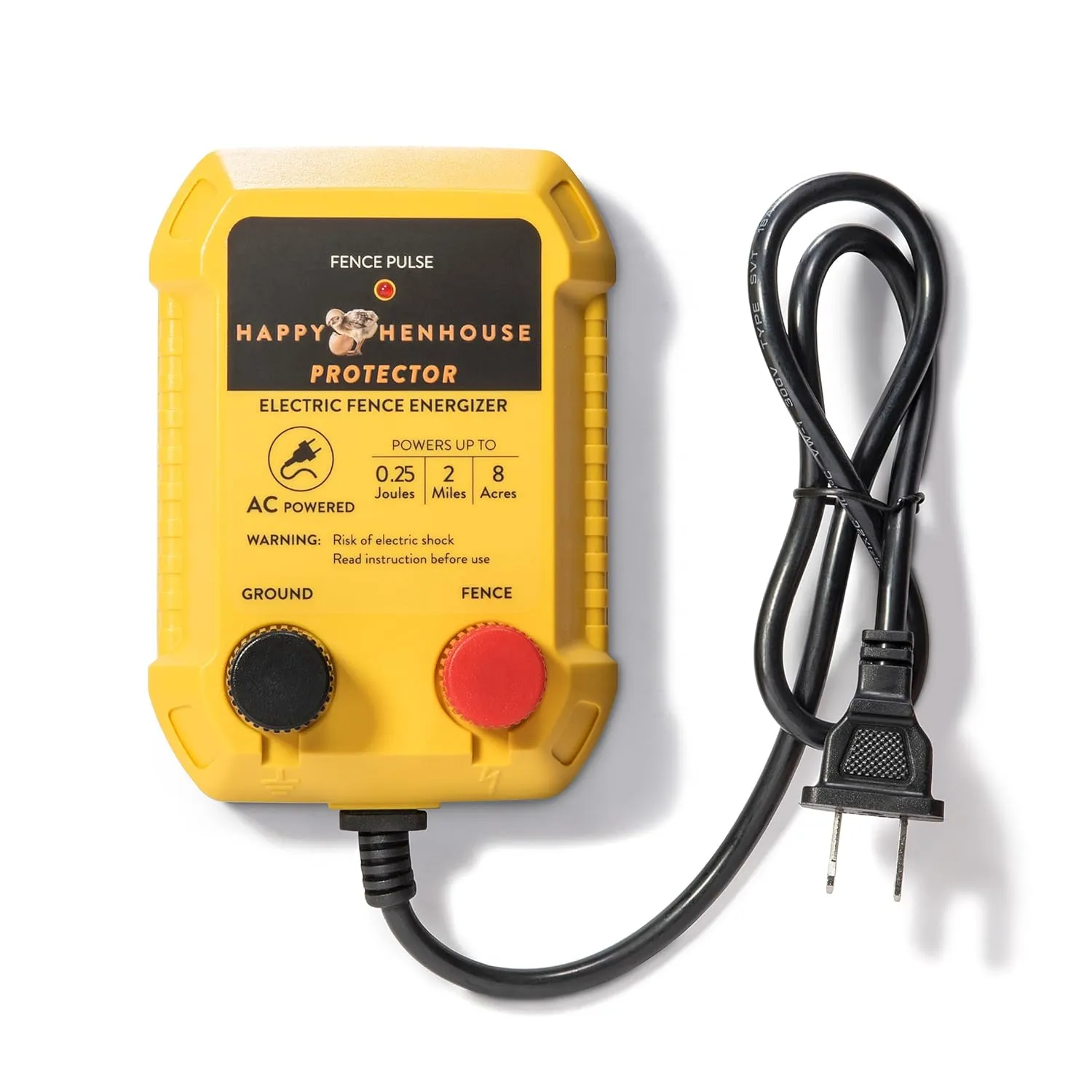 110V AC Electric Fence Charger – Powerful Plug-in Fence Energizer for Poultry, Livestock, and Garden Protection – Compatible with Electric Fence Wire & Netting