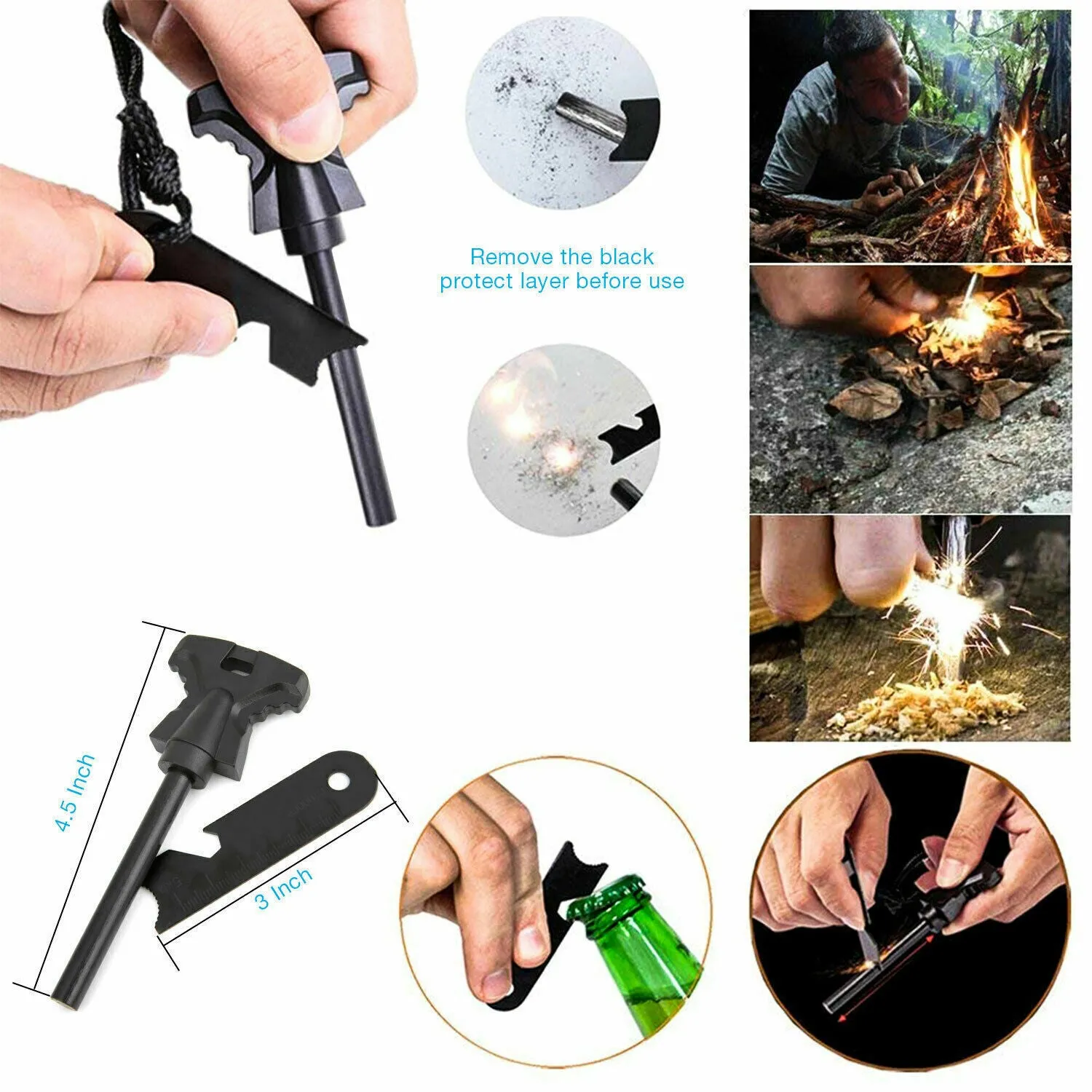14in1 Outdoor Emergency Survival Gear Kit Camping Hiking