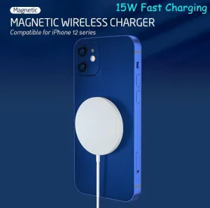 15w Magnetic Magsafe QI Wireless Charger for Iphone 12 Huawei Samsung