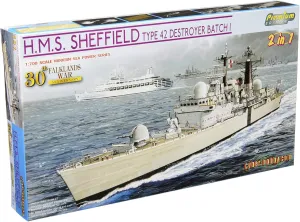 1/700 H.M.S. Sheffield Type 42 Destroyer Batch 1 - Falklands War 30th Anniversary (2-in-1)