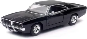 1969 Dodge Charger R/T Black 1/25 Diecast Model Car by New Ray 71893 B