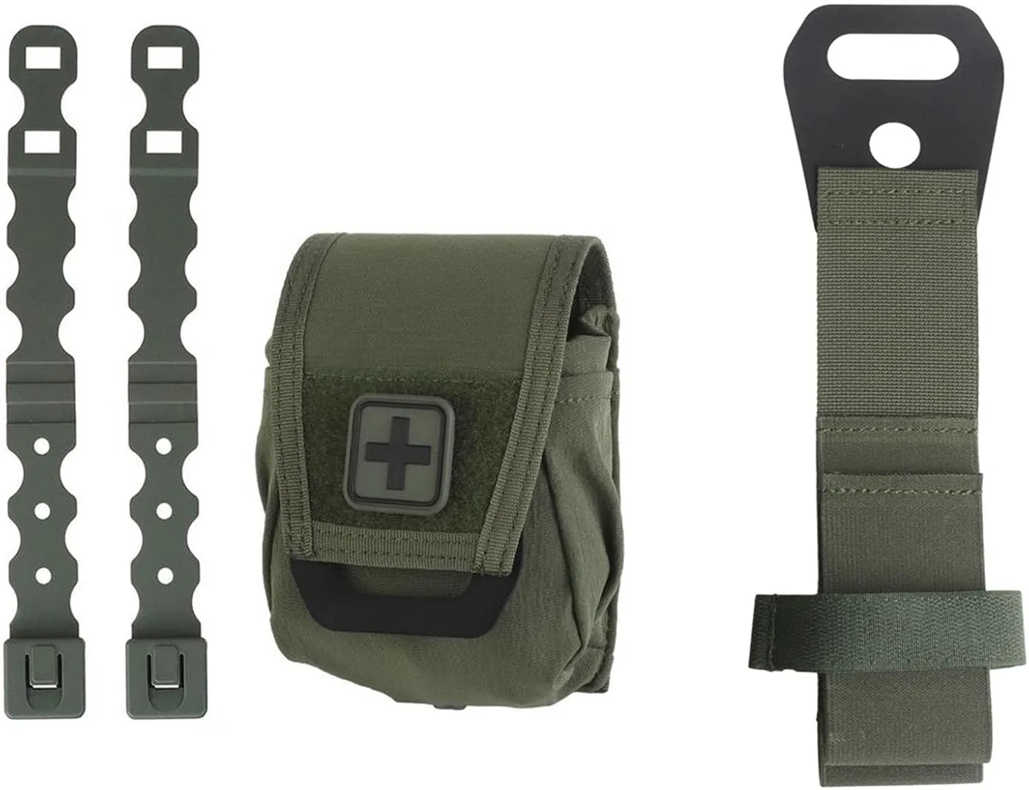 2-in-1 Micro Med Kit Medical Pouch MOLLE Rapid Deployment First Aid Pouch Medical Pouch EDC Bag with Separate Liner