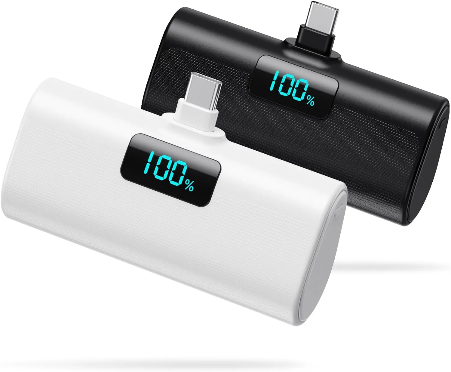 [2-Pack]Portable Charger for iPhone 16 Series,Upgraded 5200mAh PD USB C Power Bank Built-in USB-C Connector, Battery Pack Compatible with iPhone 16/16 Plus/16 Pro/16 Pro Max/15 Series,Samsung,Android