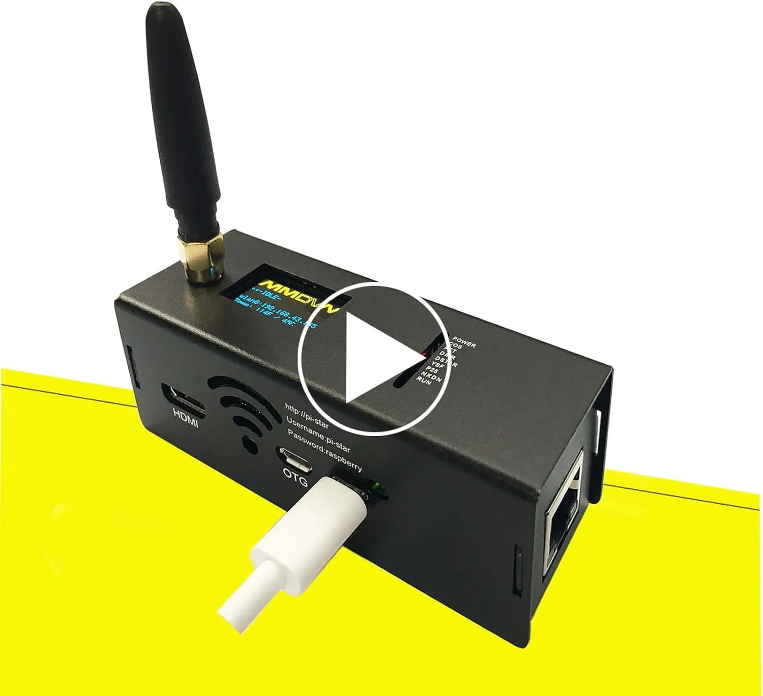 2025 Upgraded 4.2 MMDVM DMR Dstar YSF Hotspot Spot Radio WiFi WLAN Port Digital Voice Modem Raspbery P Zero W Two Color Screen Pi-Star