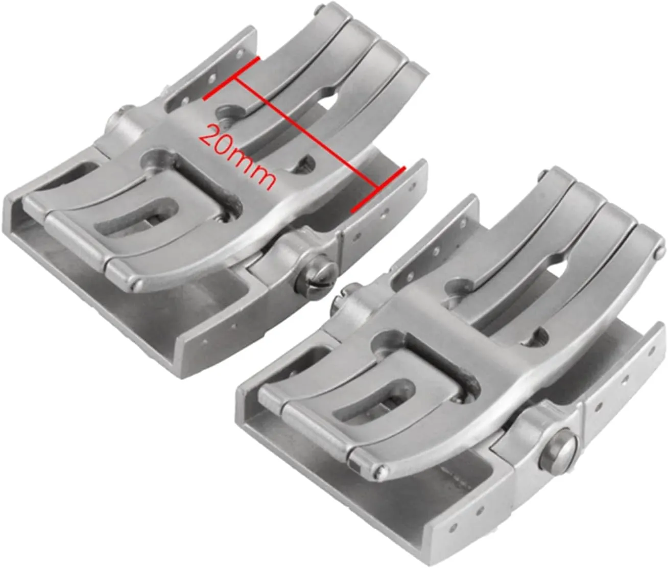 20mm Folding Buckle Fit For Ulysse Nardin Athens Watch Series Silicone Rubber Strap Stainless Steel Clasp Watch Accessories Table buckle