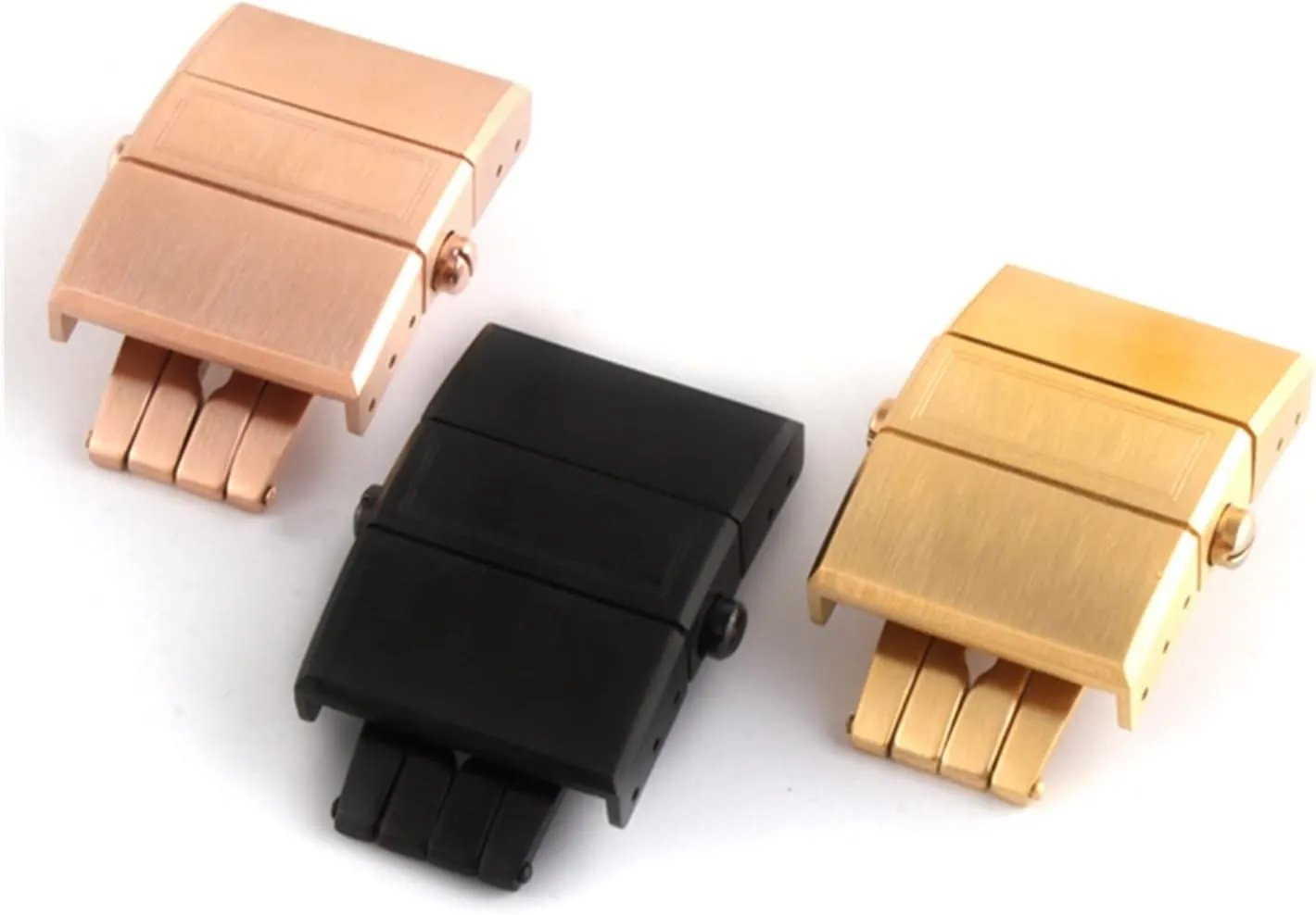 20mm Folding Buckle Fit For Ulysse Nardin Athens Watch Series Silicone Rubber Strap Stainless Steel Clasp Watch Accessories Table buckle