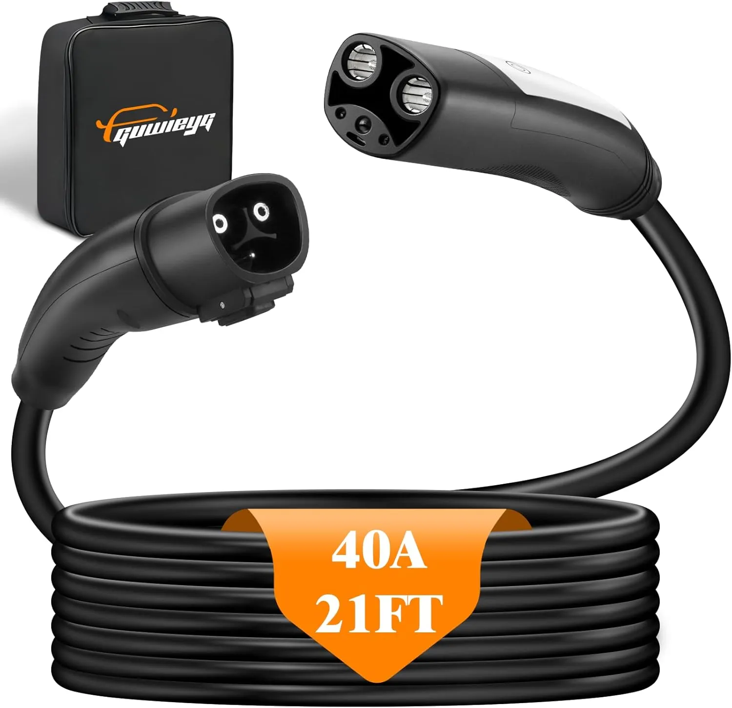21FT NACS Extension Cord Max 40A NACS Charger Extension Cable for Model 3/Y/S/X, Compatible with All TSL Mobile Chargers or Wall Connectors