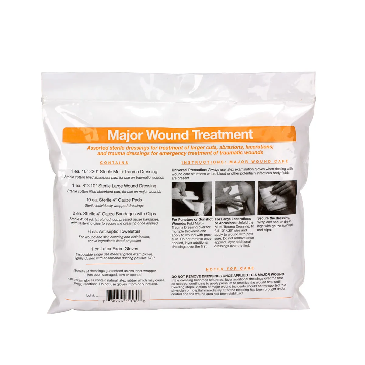 22 Piece First Aid Triage Pack - Major Wound Triage Treatment