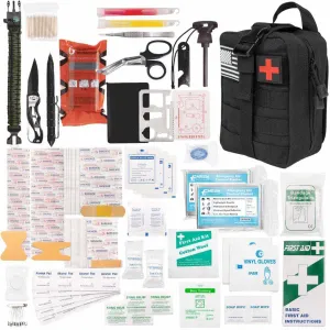 242 Piece First Aid Survival Kit with SWAT-T Tourniquet