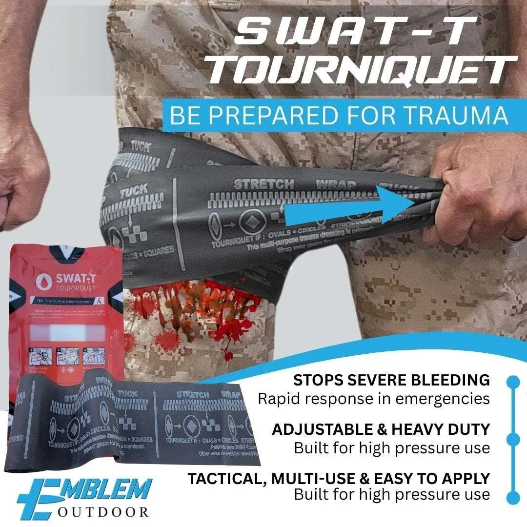 242 Piece First Aid Survival Kit with SWAT-T Tourniquet