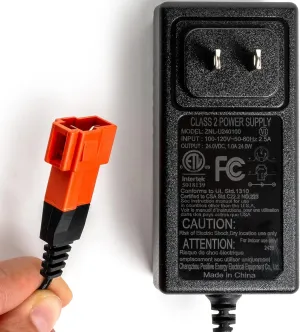 24v Battery Charger for Ride on Toys 24 Volt for Kids Ride on car Compatible with Ford Bronco Raptor Power Wheels Truck SUV 24V1A Charger