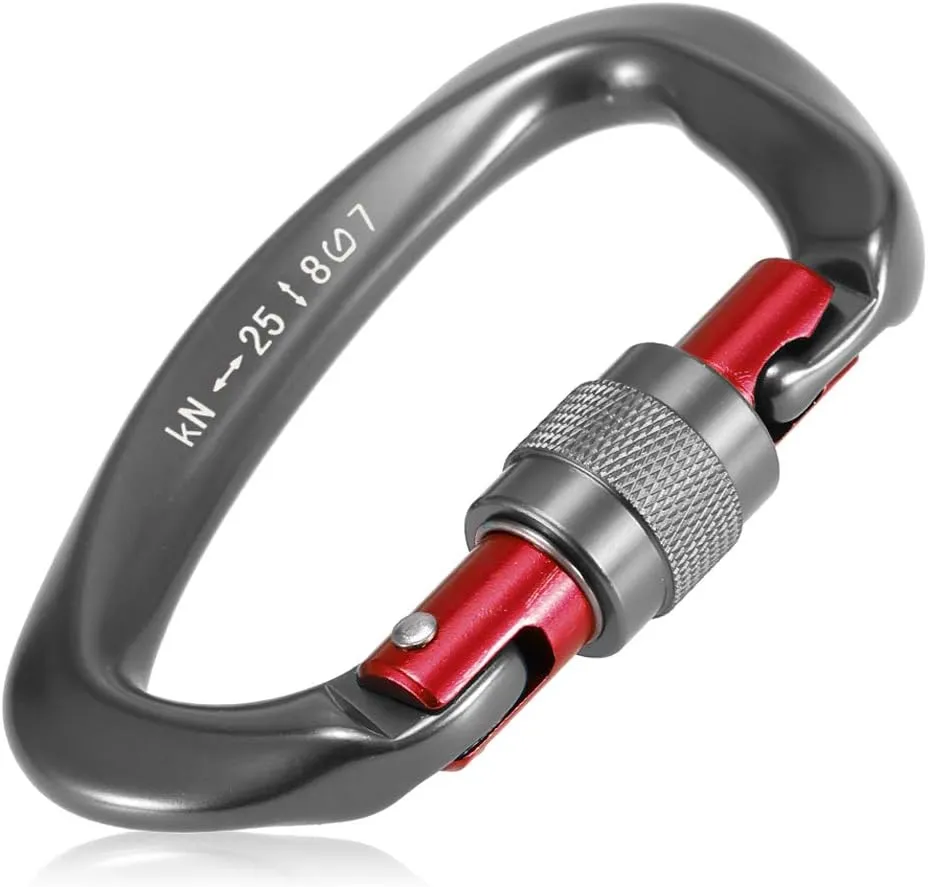 25KN Anchor Hooks Set, Heavy Duty Climbing Anchor Hangers and Bolt Steel Expansion Bolt Piton Safe Rock Climbing Fixed Point Fixed Point