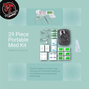 29 Piece Portable Trauma Med Kit