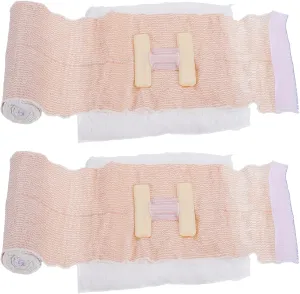 2pcs First Care H Grip Wrap Gauze Tape Training Control Trauma Bandage Wrap Packing Gauze Sport Bandage Roll Random Color