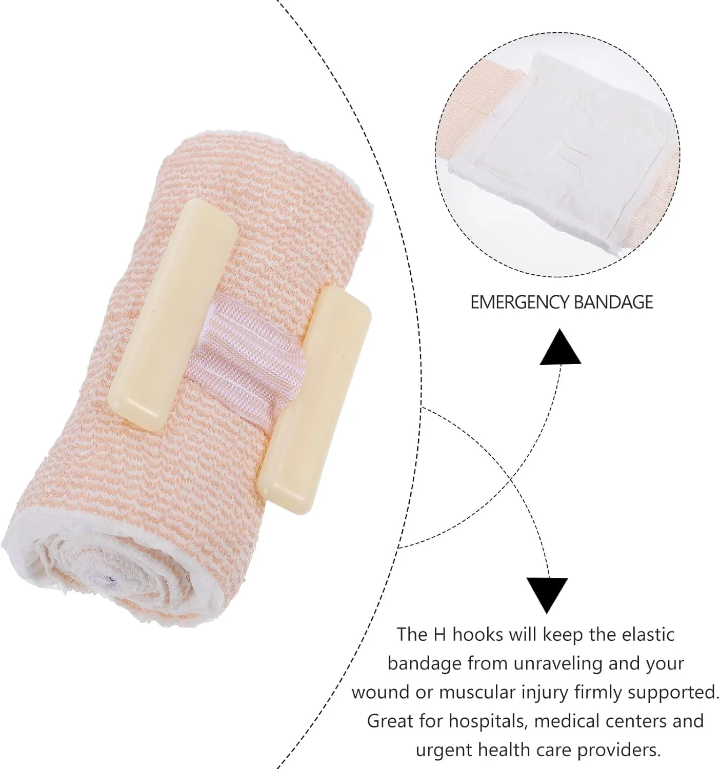2pcs First Care H Grip Wrap Gauze Tape Training Control Trauma Bandage Wrap Packing Gauze Sport Bandage Roll Random Color