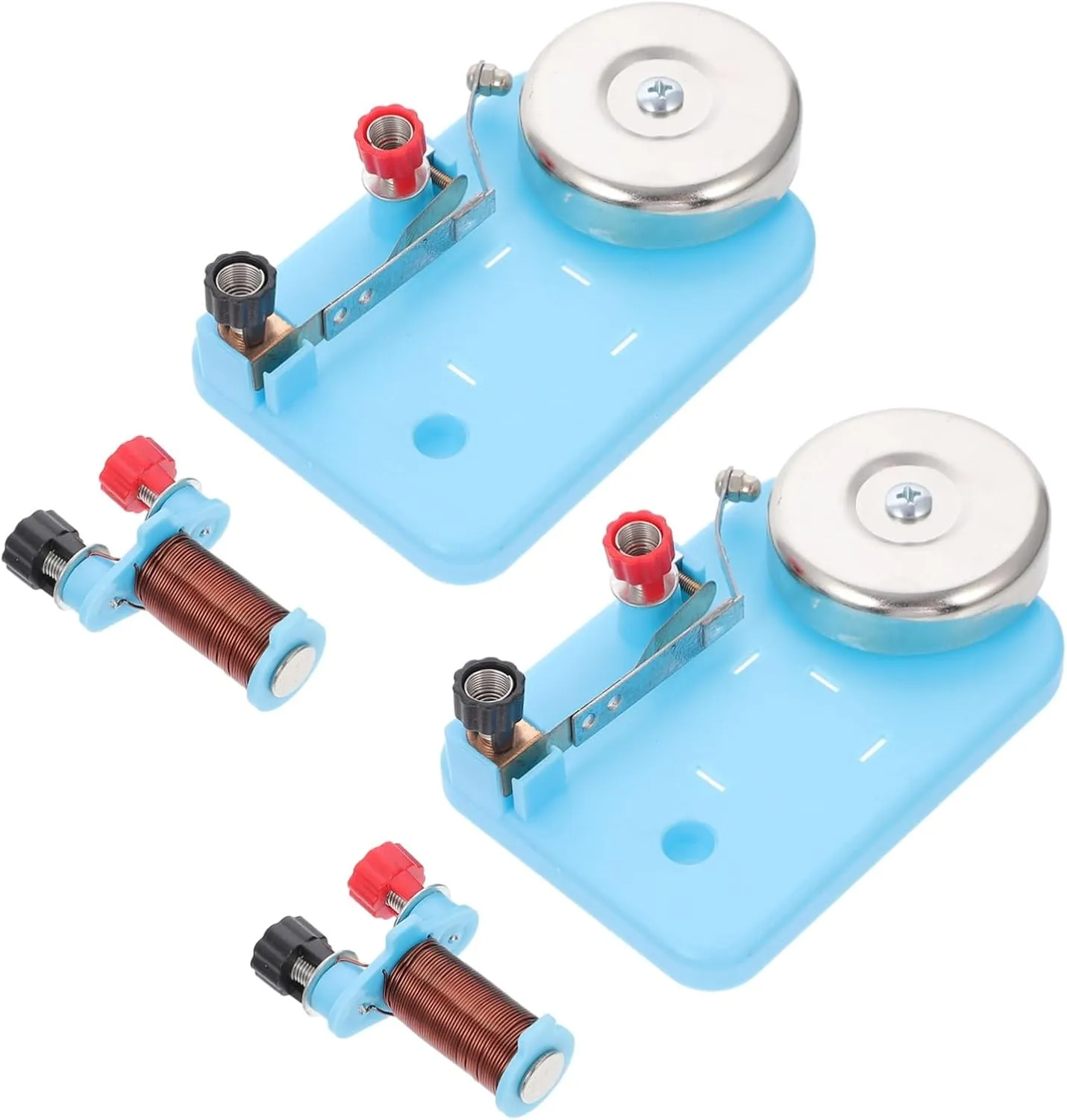 2pcs Physics Experiment Electric Bell Electromagnet Teaching Instrument for Boys and Girls School
