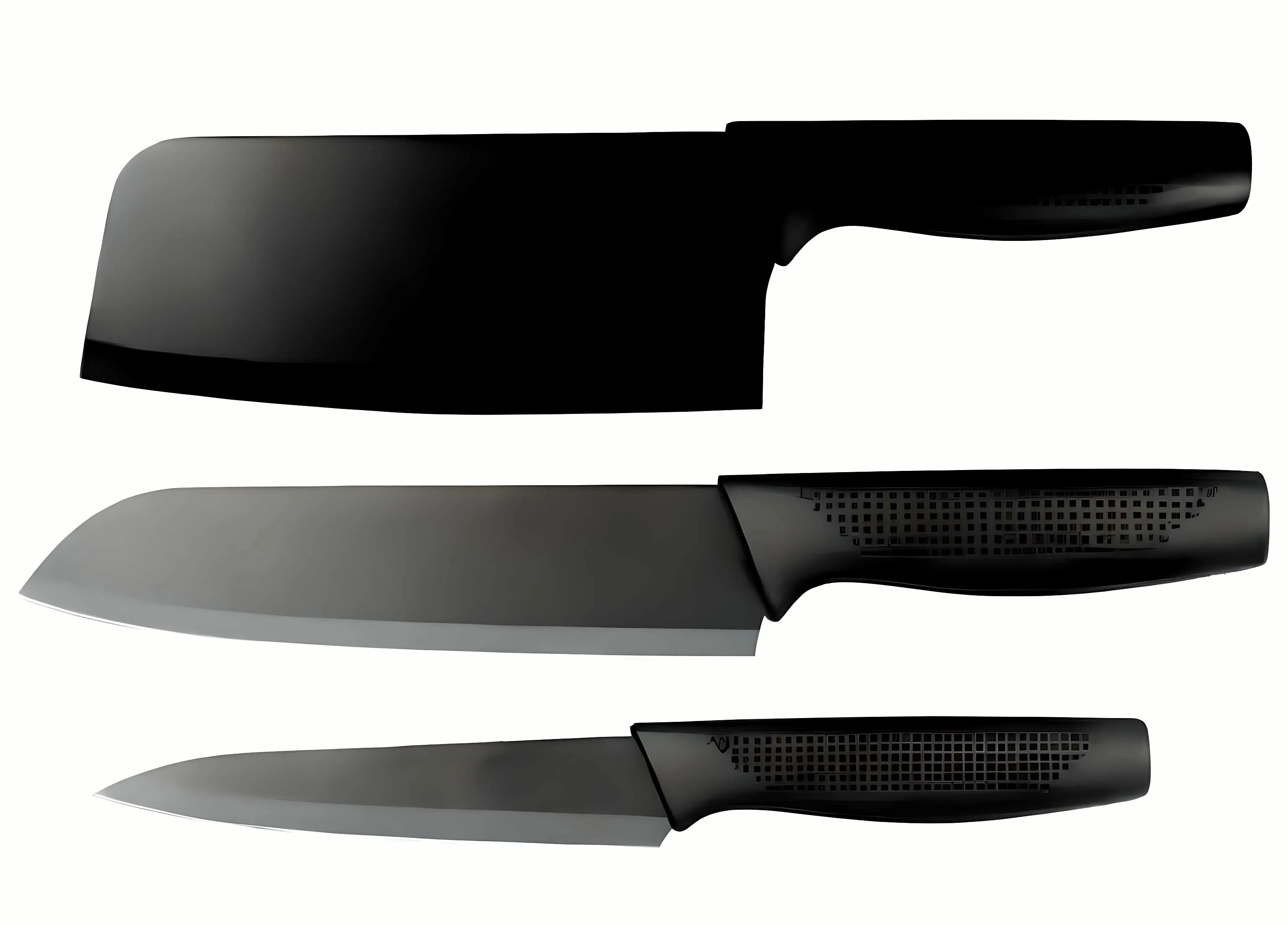 3-Piece Multipurpose Knife Set with Sheaths – Kitchen, Chef, and Fruit Knives