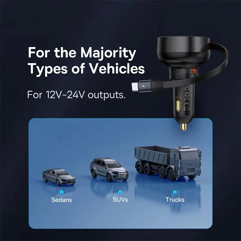 30W 2-in-1 Car Charger