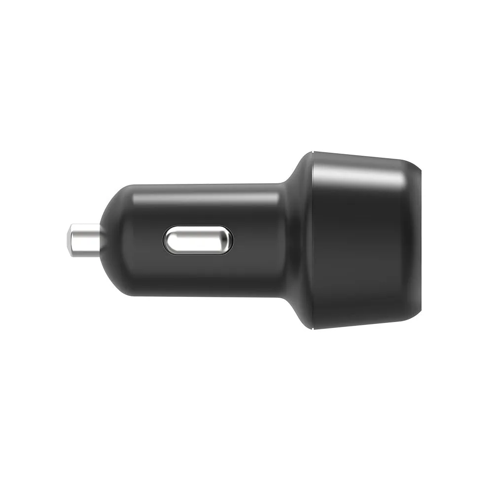 30W Dual Port Car Charger - Black