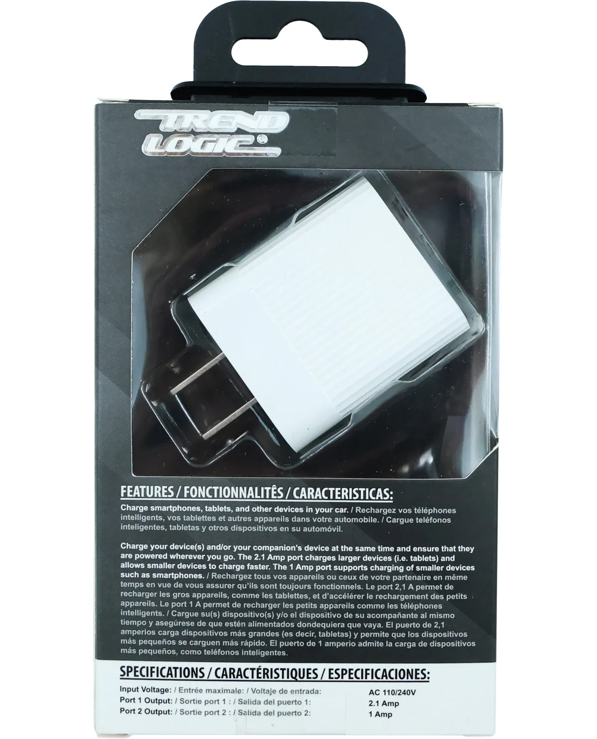 3.1-AMP Dual-Port Wall Charger for Electronics