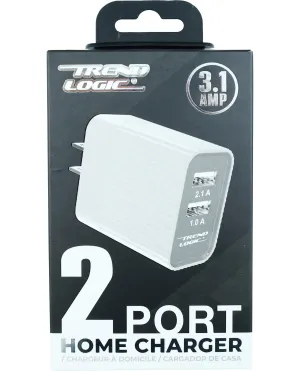 3.1-AMP Dual-Port Wall Charger for Electronics
