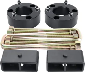 3"F 2"R Full Lift Kits for 2007-2020 Chev-y Silverado 1500 G/MC Sierra 1500 2WD/4WD，KSP 3 inch Front Leveling Kit and 2 inch Rear Lift Block