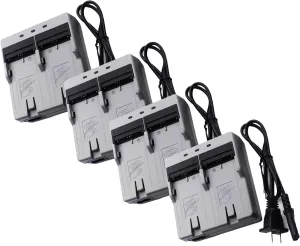 ◢(4-Pack) CDC77 Battery Charger for DC46, BDC58, BDC70, BDC71,BDC72 Battery for Top-con GM-52 Seriesfor Sokkia GPS Total Station