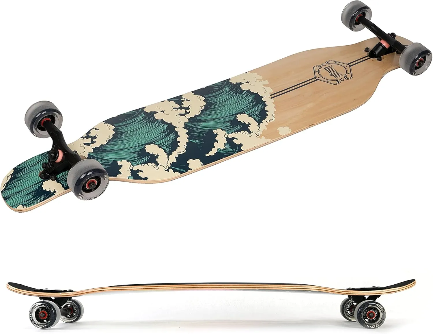 42 inches Complete Longborads Drop Through Deck Concave Cruise Professional Longboards