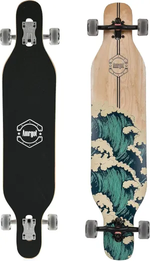 42 inches Complete Longborads Drop Through Deck Concave Cruise Professional Longboards