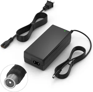 42V 2A Ninebot Electric Scooter Charger (Round RCA Connector Charger) for Bird Scooter, Lime, Lime-S, Spin, Skip, Xiaomi M365, Segway ES1 ES2 ES4 Electric Scooter for 36V Li-ion Battery