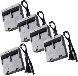 ◢(5-Pack) CDC77 Battery Charger for DC46, BDC58, BDC70, BDC71,BDC72 Battery for Top-con GM-52 Seriesfor Sokkia GPS Total Station