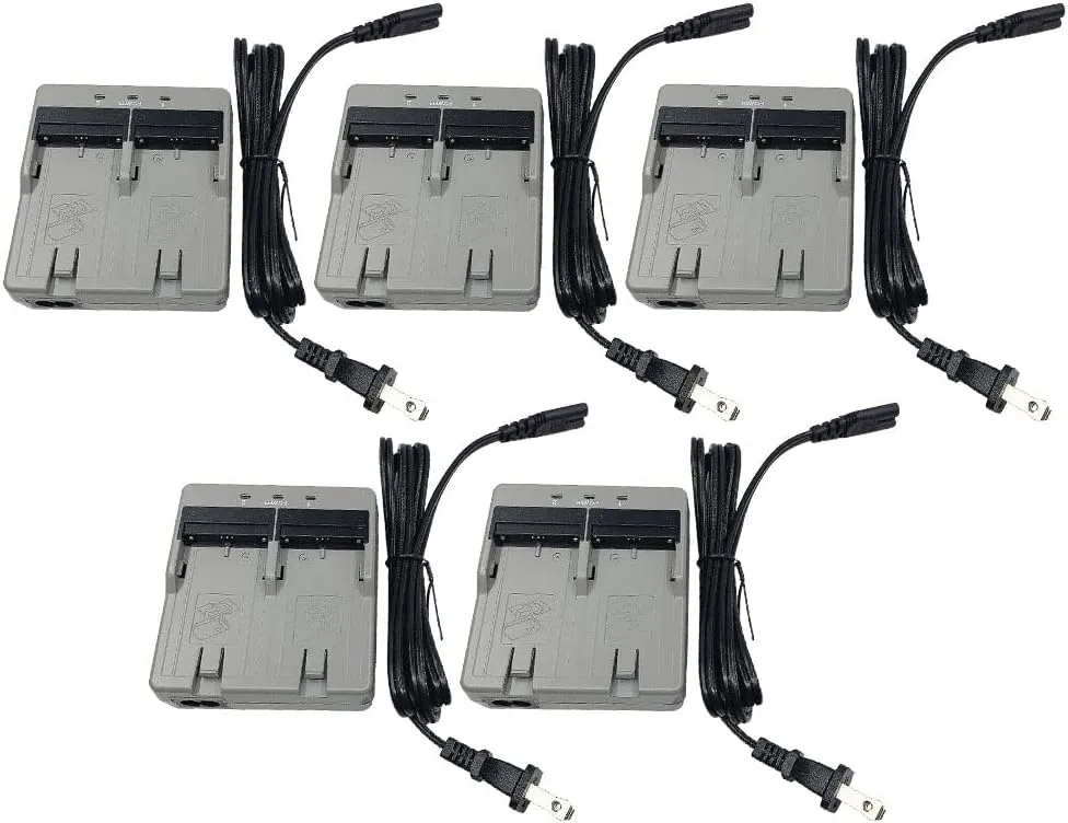 (5-Pack) CDC77 Dual Battery Charger for Top-con GM52 GM100 Series Sokkia IM52 FX101 Total Station BDC71 BDC72 Battery