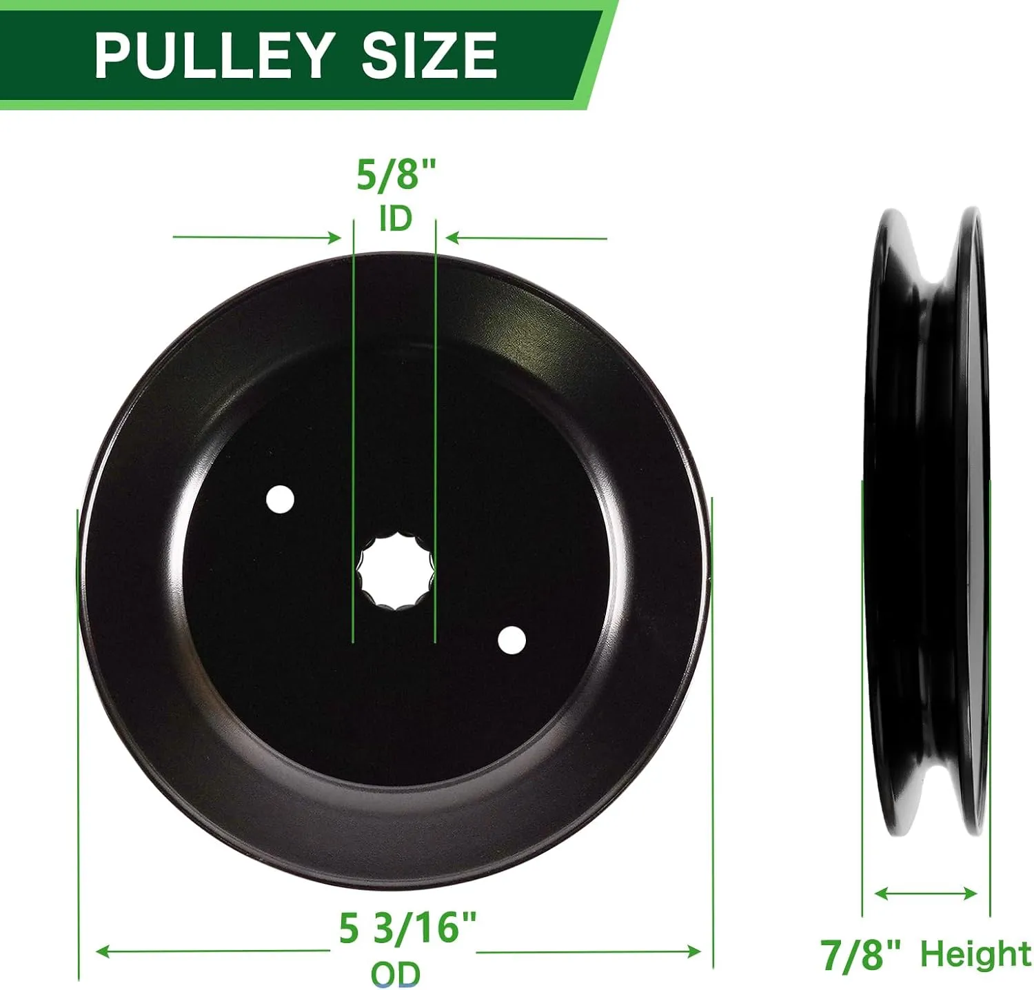 539112170 Spindle Assembly with 153535 173436 Spindle Pulley for Husq Varna 48" 52" 61" Mower Deck Compatible with Husq Varna MZ5225 RZ4824f MZ52 MZ 5226 Lawn Mower