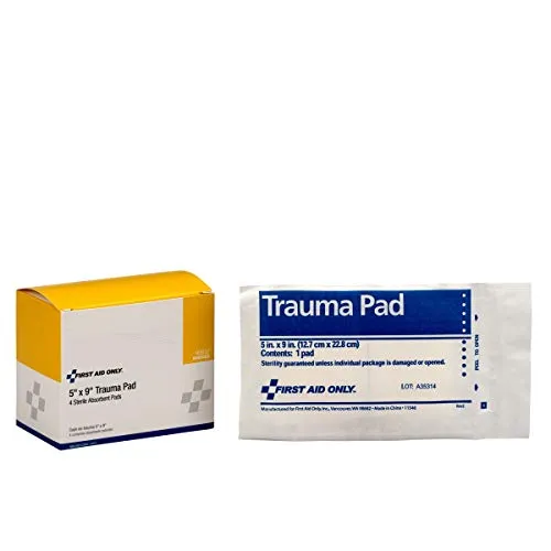 5"X9" Trauma Pad, 4 Per Box - W-90657
