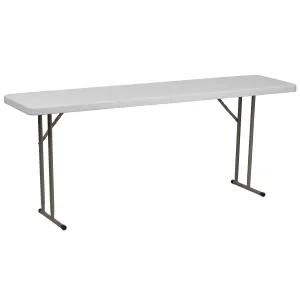 6-Foot Plastic Folding Training Table
