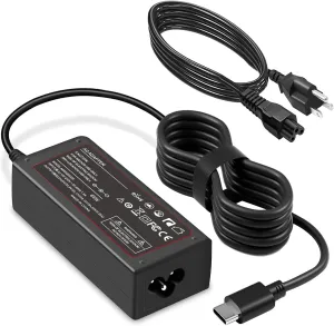 65W USB-C Charger Cable for NOCO UltraSafe Portable Jump Starter Compatible with NOCO Boost X GBX45 GBX55 GBX75 GBX155 Power Adapter Cord