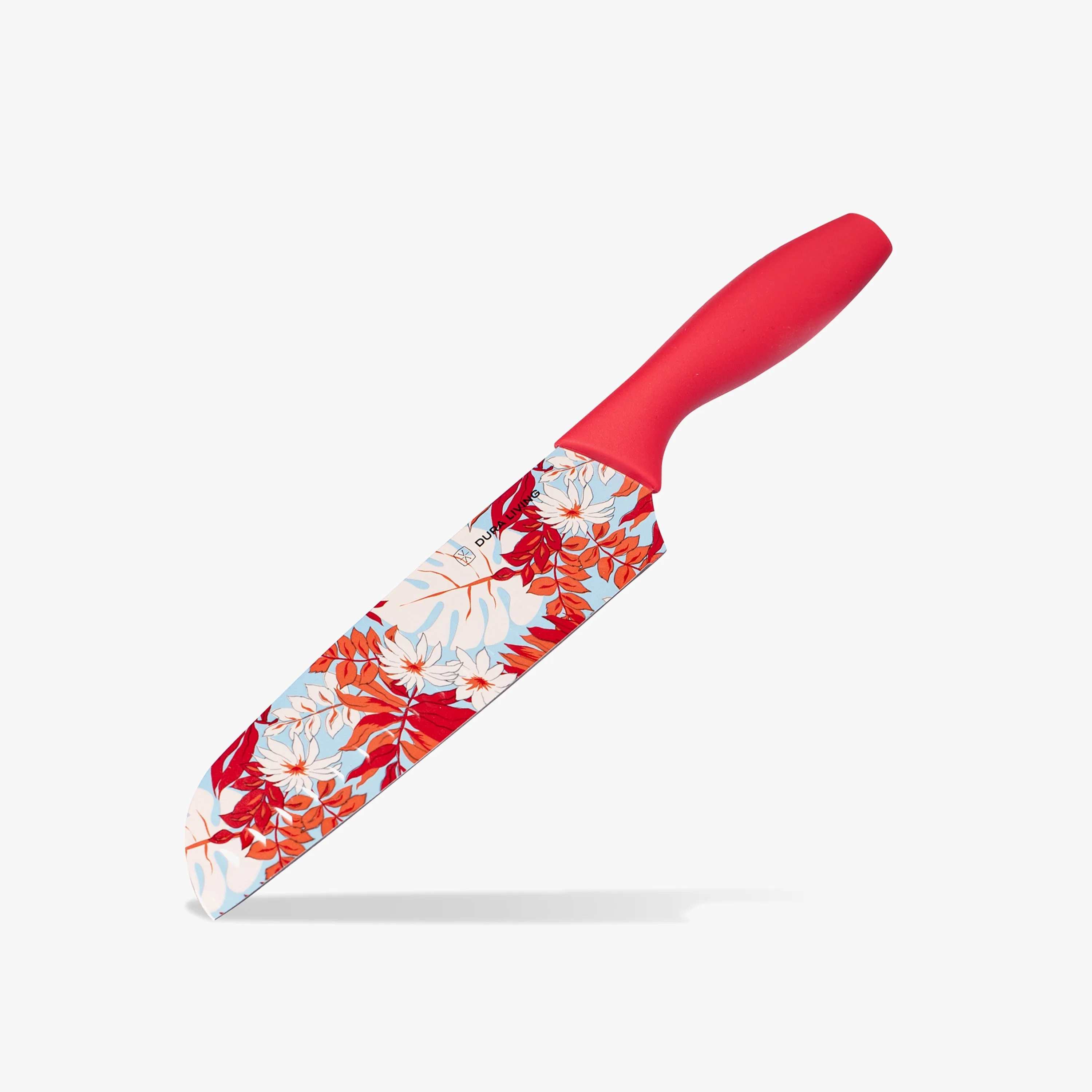 7 inch Santoku Knife with Printed Blade-Red by Dura Living