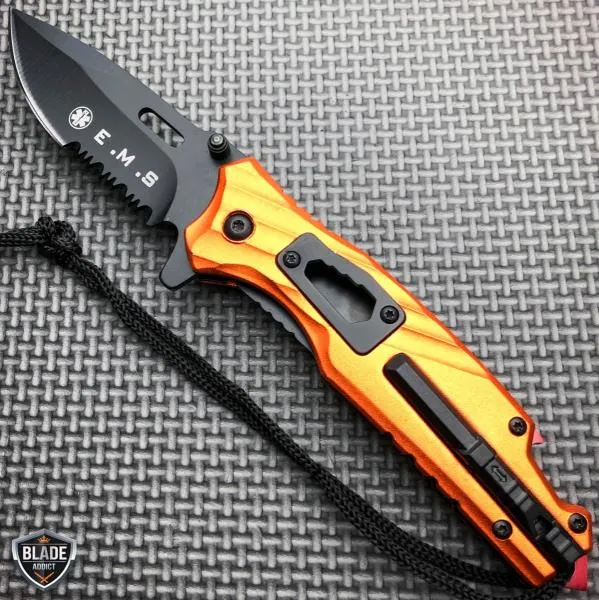 7.75" Military Tactical Spring Assisted Open Folding Blade Knife Multi-Tool NEW