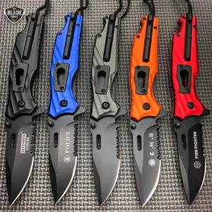 7.75" Military Tactical Spring Assisted Open Folding Blade Knife Multi-Tool NEW