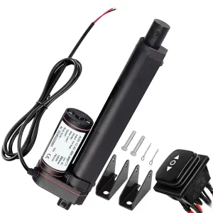8 Inch Linear Actuator,1000N Speed 10mm/s Heavy Duty 12V Linear Actuator,Instantaneous Waterproof Switch with Mounting Bracket for Automotive RV Electric Door Opener (200mm)