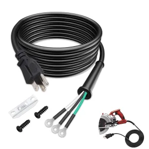 95104L Circular Saw Replacement Power Cord Kit. Compatible with SKILSAW Worm Drive Saw SPT78W, SPT70WM, SPT77W, SPT77WM, SPT37WML, SPT78MMC, HD77-02 Heavy-Duty Power Cord