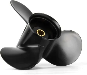 9.9x12 Aluminum Boat Outboard Propeller for Tohatsu Nissan 25-30HP Motor, 3R0B64525-1, 10 Spline Tooth RH