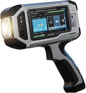 Advanced Handheld XRF Spectrometer Analyzer - Portable Metal Alloy Tester for Mining, Recycling, Metallurgy | 30  Element Detection | IP55 Dustproof & Waterproof | 2-Year Warranty