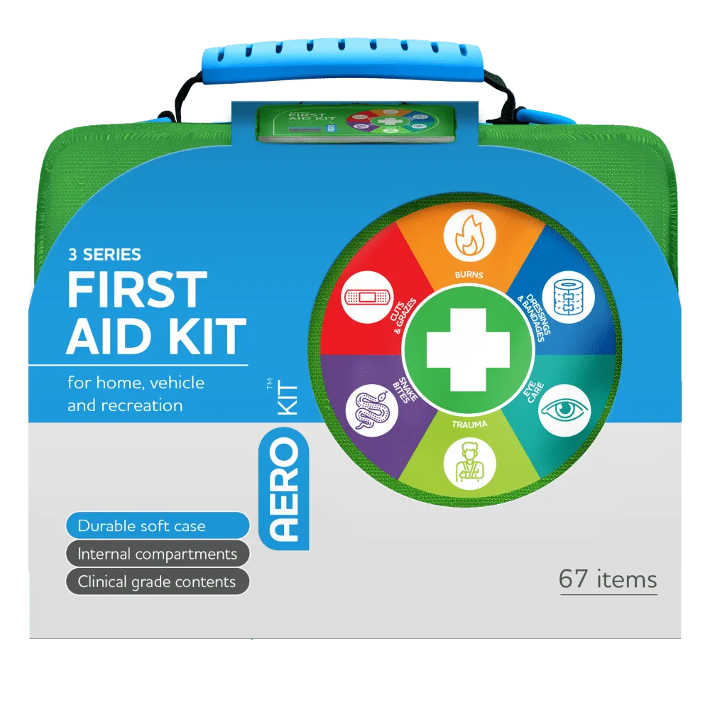AEROKIT 3 Series First Aid Kit Softpack - Green