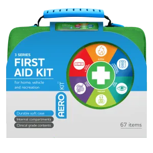 AEROKIT 3 Series First Aid Kit Softpack - Green