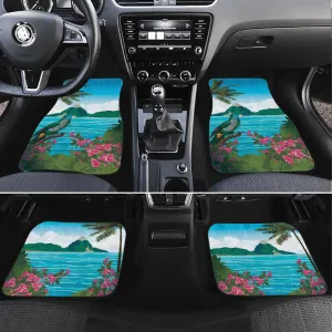 Afro-Saint Lucians Car Mats Pitons Landscape LT7
